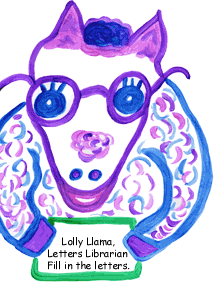 Lolly Llama Letters Librarian