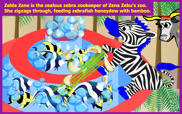 Zena Zebu's Zulu Zebra Zoo Laurie StorEBook
