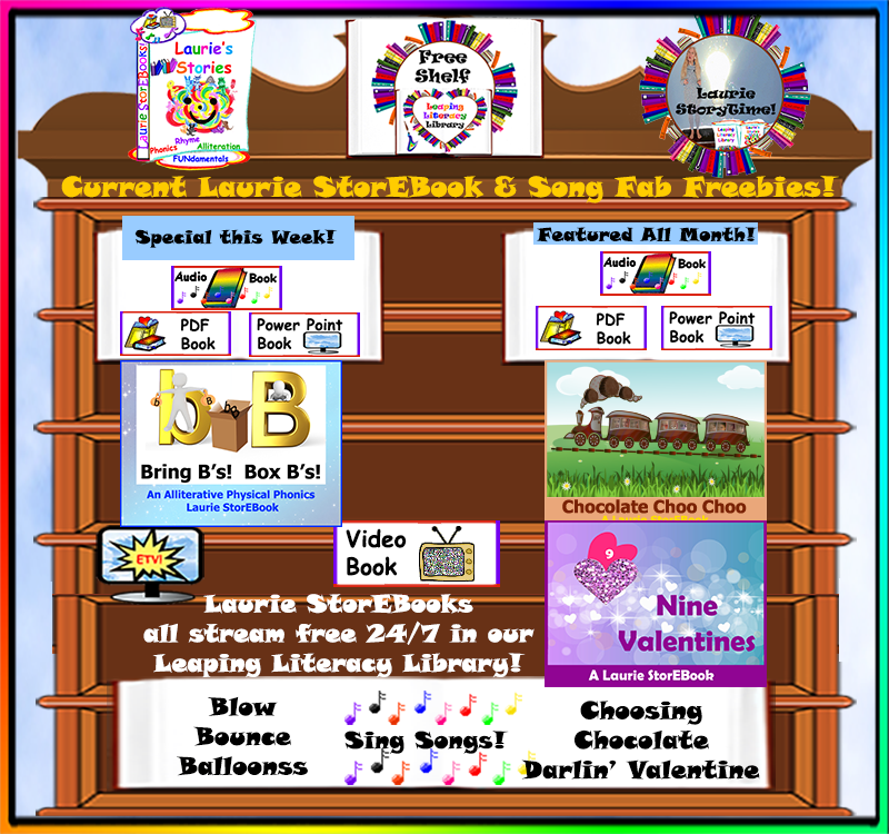 Laurie Stories Leaping Literacy Library Free Shelf